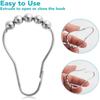 Stainless Steel Curtain Rings Shower Curtain Accessories Shower Curtain Hooks Glide Ring Hooks