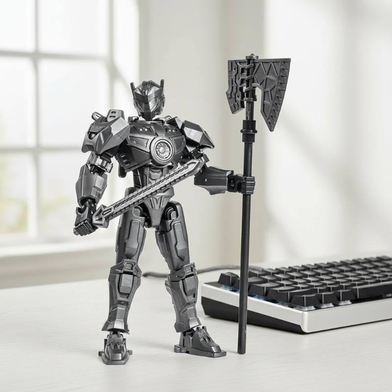 Mecha Action Figure Movable Joints Independent Skeleton Multi Color for Play & Display Ideal Toy for Boys Kids