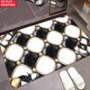 Retro Minimalist Geometric Door Mat Nordic Rhombus Pattern Entrance Floor Rug Modern Home Decor Soft Non-Slip Welcome Carpet