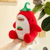 Red Pepper Shaped Shark Plush Toy Soft Stuffed Animal Chili Style Creative Gift for Kids Birthday