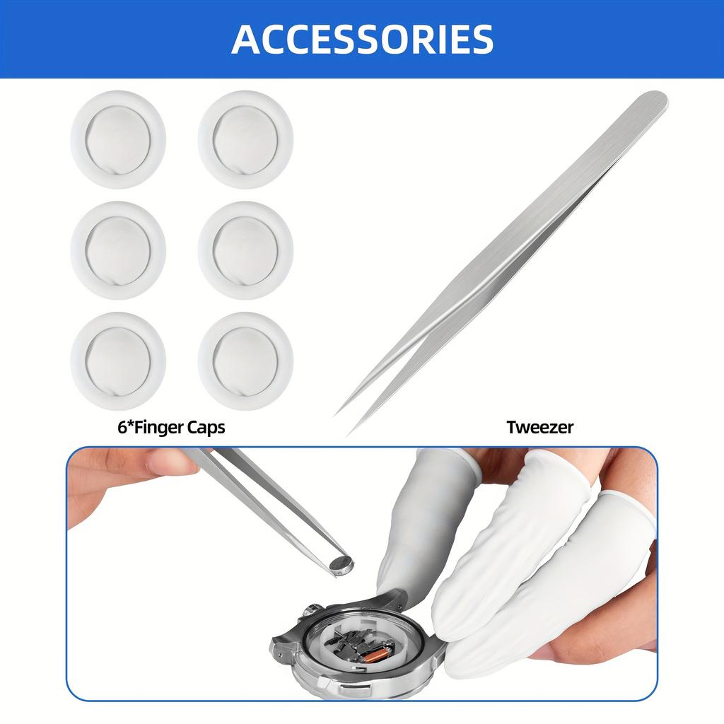 Watch Repair Kit, Professional Watch Repair Tool, Watch Battery Replacement Tool Kit 224pcs, Professional Spring Bar Tool Set, W