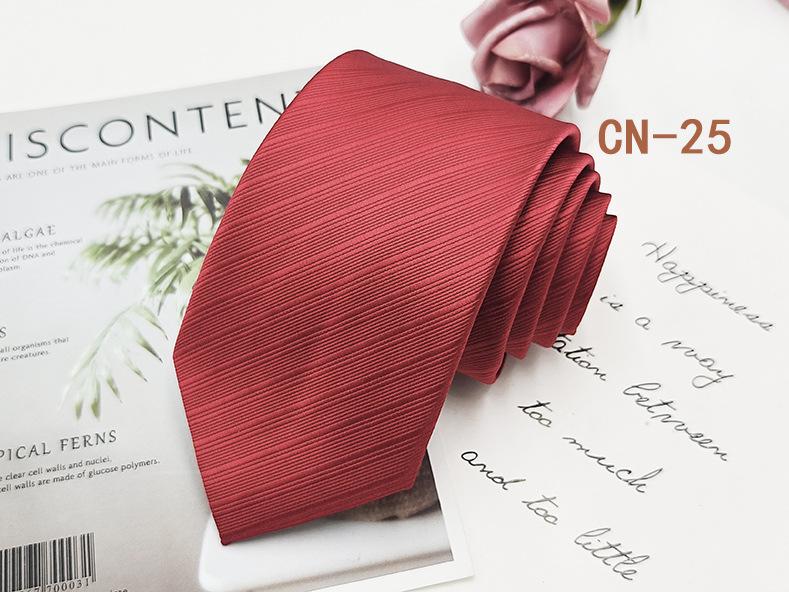 Herren Formell 8cm Schwarz Gestreifte Krawatte, Polyester-Seide, Jacquard Garngefärbt, Handgestrickt.