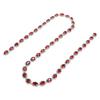 Rhinestone Trim 1 Yard Red Handcrafted Shiny Beautiful DIY Rhinestone Strip for Clothing Necklaces