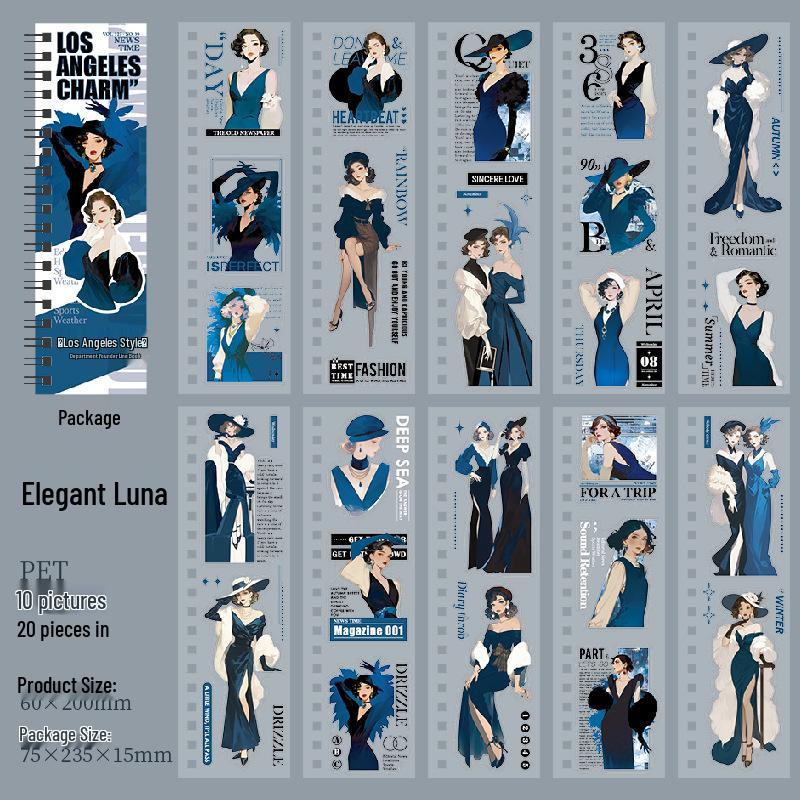 

Ketchup Girl Original Die-Cut Long Coil Sticker Book - LA Style Journal Decor