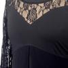 Damen Kleid Spitze Halbarm Sommer Frau Lange Kleider Frühling Casual Maxi Kleid Schwarz O-Ausschnitt Übergröße Kleider