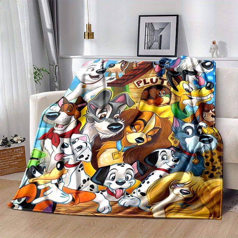 1 unidad, Manta de sofá Disney Dogs Suave y Acogedora Decoración para el Hogar para Sofá, Cama, Coche, Viaje, Camping, Oficina Siesta Regalo Perfecto para Amantes de los Perros