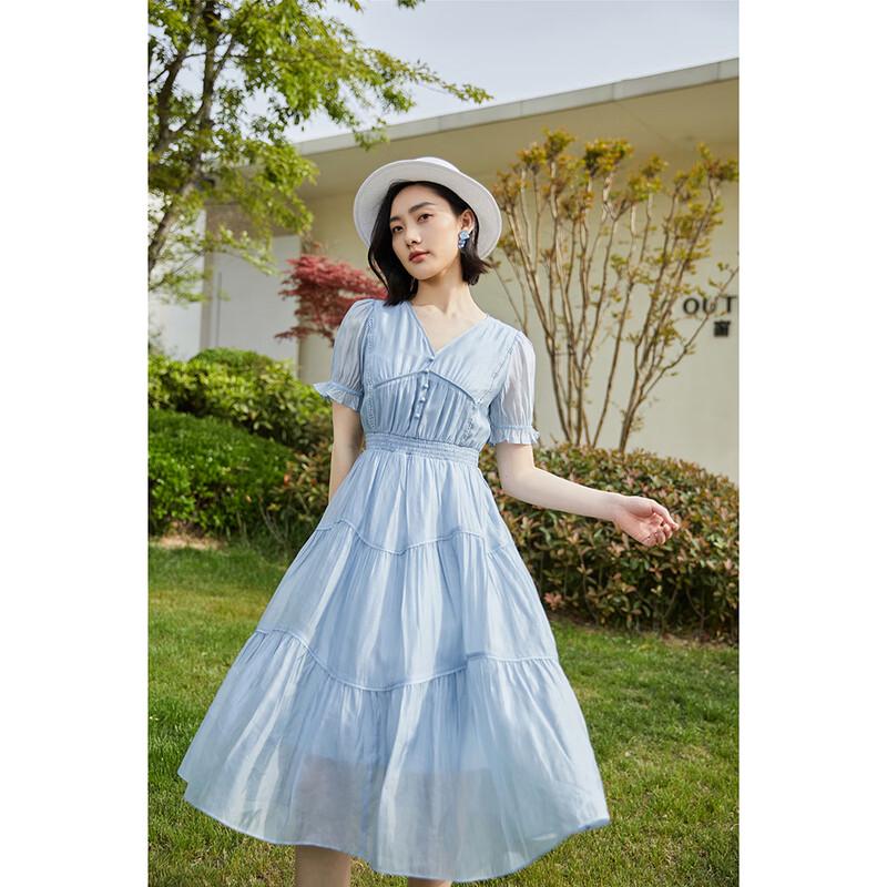 

Женское миди-платье А-силуэта с рукавами-принцессами и короткими рукавами 2XL