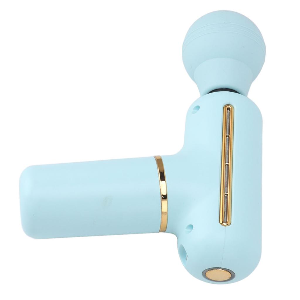 Portable Fascia Gun ABS and Silicone 1200mAh 5V Blue Low Noise Portable Massage Gun for Men Women