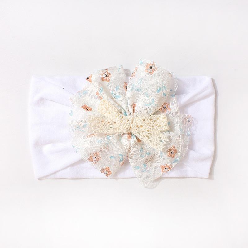 

New nylon elastic baby headband, solid color bow headscarf for infants and toddlers, thin children s hair accessories