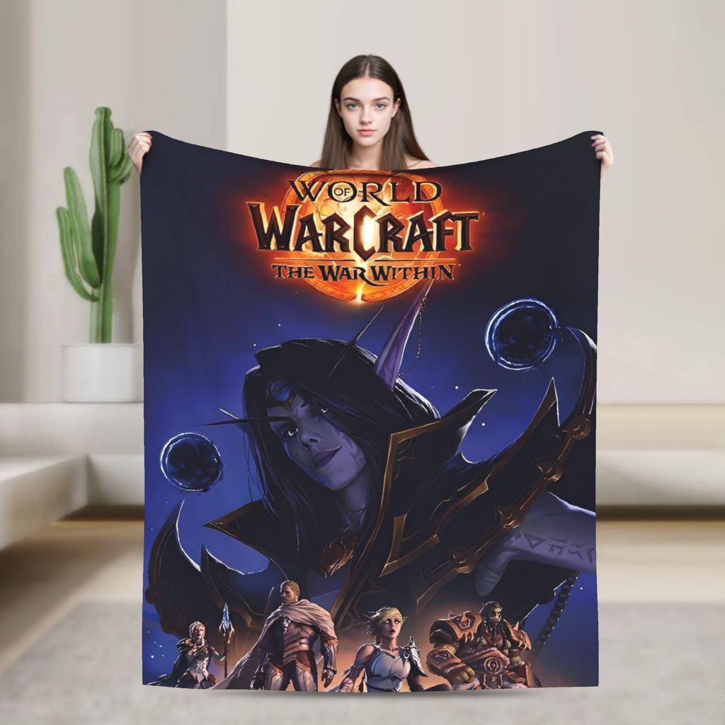 World of Warcraft, WOW Game Blanket Quality Super Warm Throw Blanket Winter Picnic Outdoor Graphic Bedspread