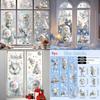 Christmas Pvc Static Clings For Glass Window Decoration Festive Scene