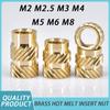 M2 M2.5 M3 M4 M5 M6 M8 Verwarmende Messing Inzetmoer Dubbele Twilled Gekartelde Schroefdraad 3D Printer Inzetstukken Hete Smeltmoeren Soldeertips