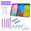 J1UL1N Rhinestone Tray Organizer, Art Trays, Art Storage Containers Kit, For DIY Crafts Rhinestone Beads, Painting