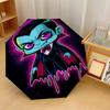 Dracula Windproof Auto 8 Rib Folding Umbrella Portable Outdoor Parasol