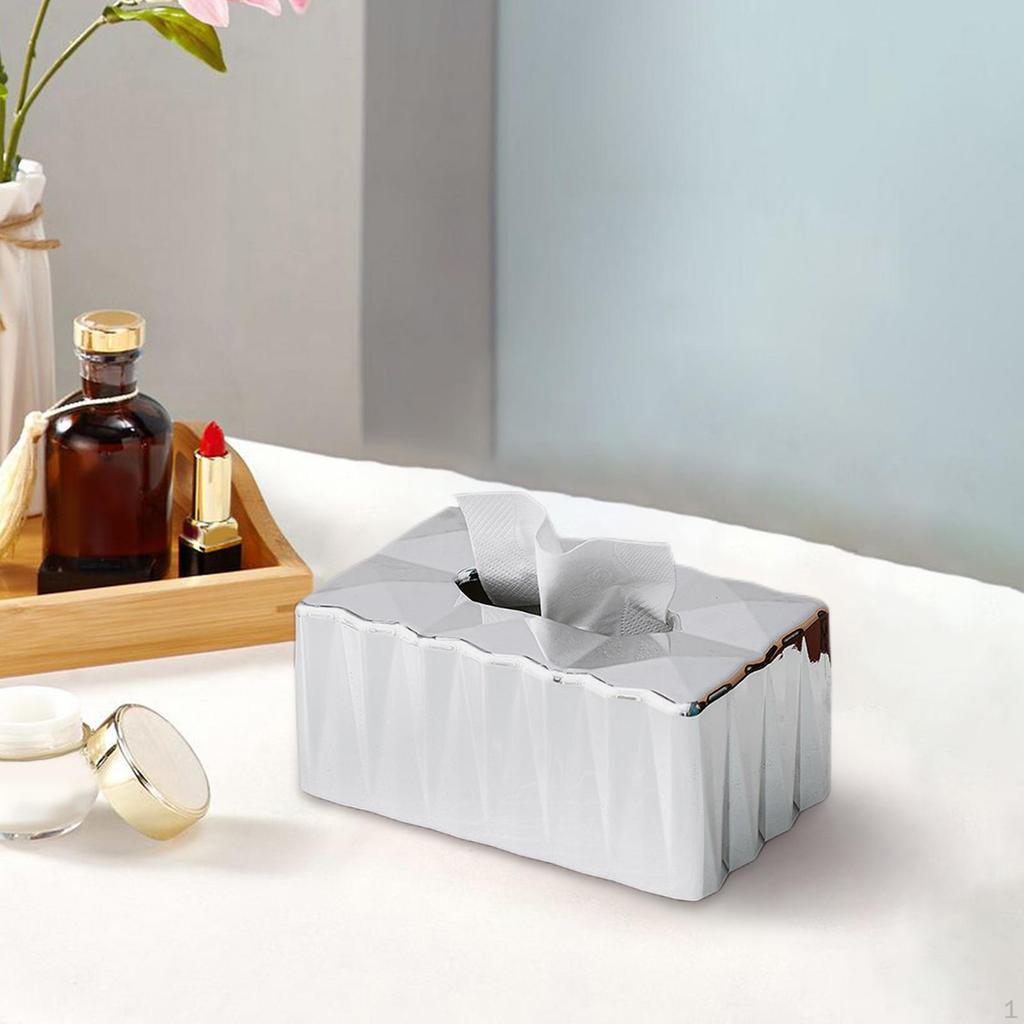 Modern Tissue Box decor Rectangular Napkin Paper Holder Case