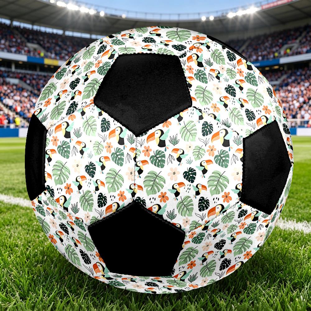 1PC Tropical Toucan Soccer Ball Size 5 Football Machine Sewn Indoor/Outdoor Universal Football Gift W33