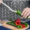 Pepper Core Remover Jalapeno Pepper Corer Tool Chili Deseeder Sharp Edge Kitchen Gadget Seed Remover Slice Off Vegetables Top