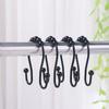 12Pcs Rust Proof Shower Curtain Hooks Double Sided Bathroom Shower Hangers  Home