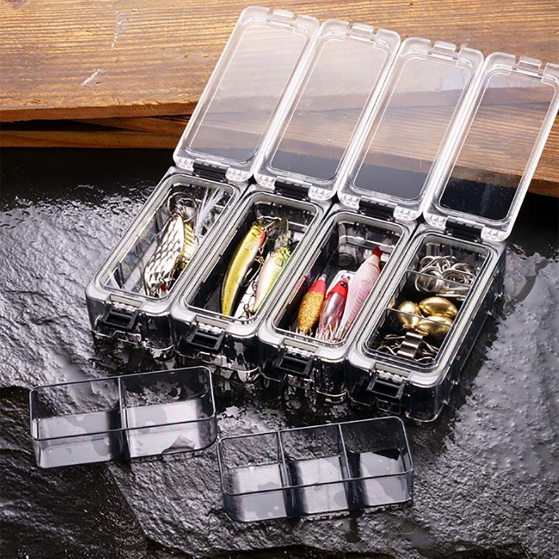 Fishing Tackle Storage Box Fishing Lures Tackle Organizers Fishing Water Resistant Magnetic Luminous Tackle Box