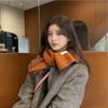 New Scarf Korean Version Ins Warm Solid Color Scarf Women's Autumn and Winter Versatile Knitted Scarf Men