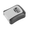 Key Lock Box Wall Mounted Resettable 4 Digits Combination Lockbox Waterproof Outdoor Key Hider for