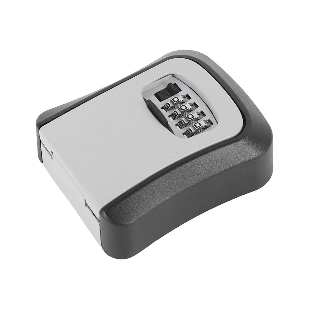 Key Lock Box Wall Mounted Resettable 4 Digits Combination Lockbox Waterproof Outdoor Key Hider for