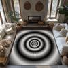 Tuniu Geometric Modern Abstract Eye Floor Carpet Rug Mat Non-Slip Home Decor
