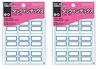 KOKUYO Tack Index Seal Paper Label Large T-22B 27x34mm Blue 90 Pieces Set of 2