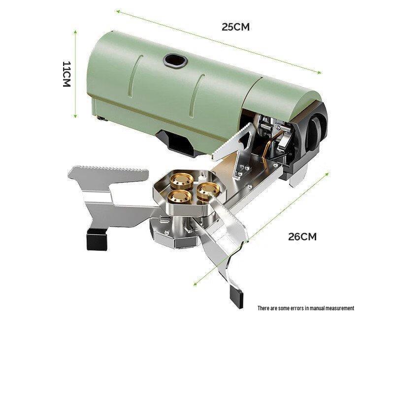 Triple Burner Folding Portable Camping Gas Stove