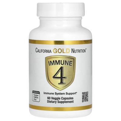 Immune 4, תמיכה במערכת החיסון, 60 כמוסות צמחיות
