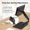 Suptek Monitor Arm Monitor 1 Freestanding TV Gas Spring Gas Pressure Compatible with Height Angle Adjustable Left and VESA 50x50 75X75 Load Capacity