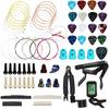 66PCS Guitar Accessories Kit, Acoustic Guitar Changing Tool, Including Guitar Acoustic Strings, Guitar Picks, Capo, String Winder&Cutter, Tuner,