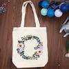 1pc Flower DIY Embroidery Kit for Beginners - Canvas Bag