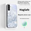 A twinkling little pearl For Samsung S25 S25 Edge S25Ultra S8 9 10 20 S21 Pro 22 Plus S23 FE S24 Ultra Magsafe Glass Phone Case