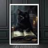 Dark Academy Art Wall Poster Victoria Crow Witch Ghost Black Cat Halloween Background Decoration Gothic Image Printing Holiday Gifts Canvas Painting