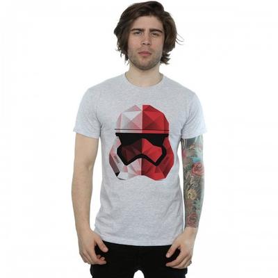 Star Wars: The Last Jedi Mens Red Cubist Stormtrooper Helmet T-Shirt