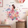 Painted Flower Fairies and Inspiring English Girl Bedroom Wall Decoration Stickers