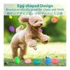 SCHITEC Dog Toy Ball Noise Chewing Toy Stress Relief Lack of Exercise Egg Shape Dog Toy Suitable for Puppies and Small Dogs (Diameter: 4.4cm)