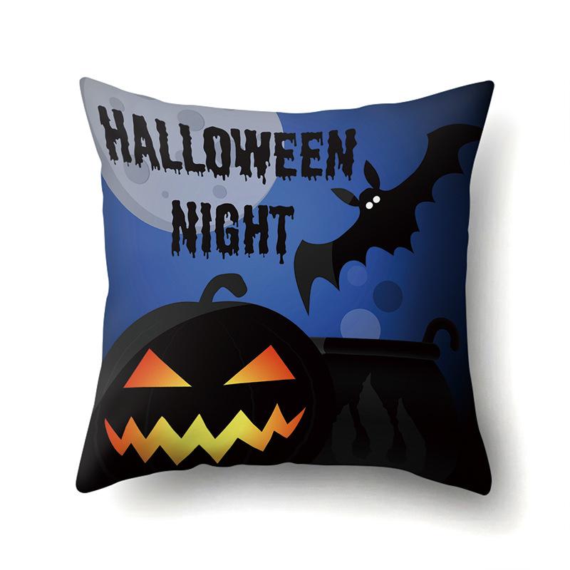 Halloween Polyester Pillowcase Car Pumpkin Sofa Cushion Cover Office Home Living Room Pillowcase