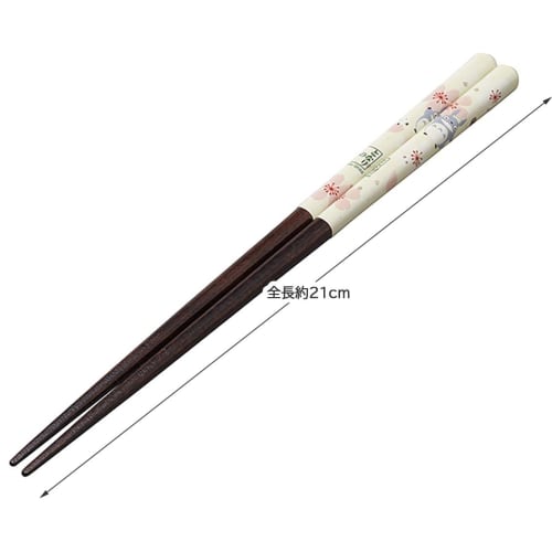 Skater Lacquered Chopsticks, 23cm, My Neighbor Totoro, Cherry Blossom Pattern, Studio Ghibli, ANN5SQ-A