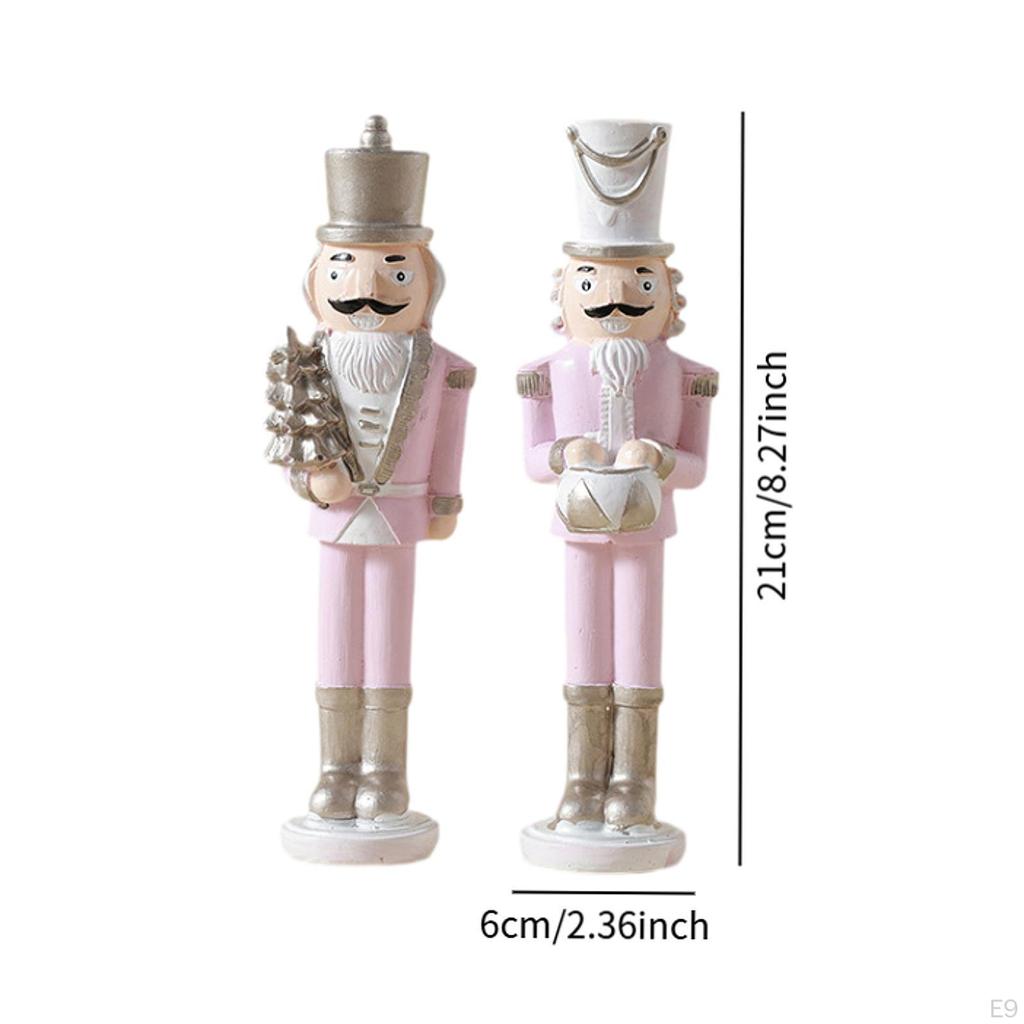 Christmas Nutcracker Statue Decor Charm Gift Display Portable Desktop Ornament Xmas