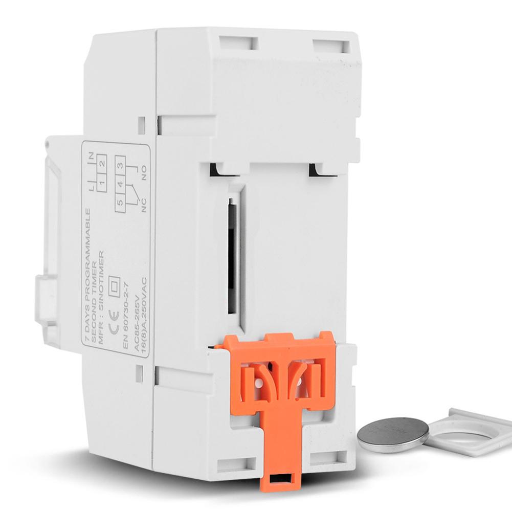 H1# Weekly Programmable Digital Timer Switch Backlit LCD Time Relay DIN Rail Mou
