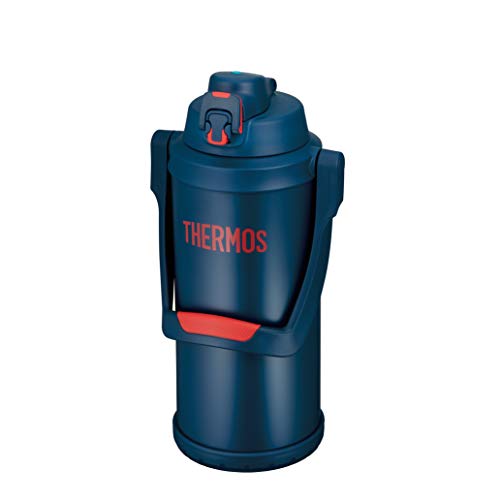 Thermos Butelka na wodę Izolowana próżniowo Dzbanek sportowy 3,0 l Granatowy Czerwony FFV-3001 NV-R