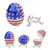 Enameled Easter Egg Trinket Box Jewelry Box Metal Crafts Desktop Decoration Gifts