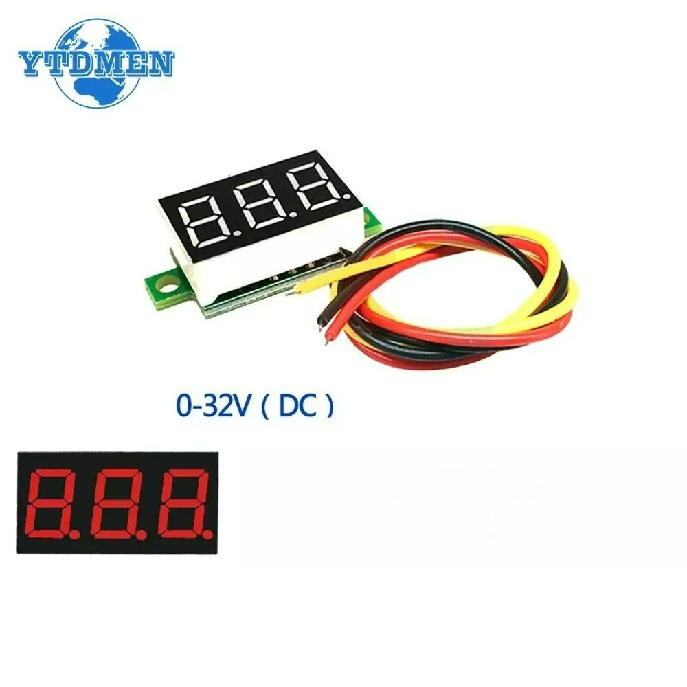 1PCS 0.36 Inch Voltmeter DC 0-32V 4.5V-30V LED Mini Digital Voltmeter LED Display Volt Meter Gauge Voltage Panel Meter 2 3 Wires