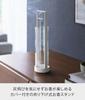 Yamazaki Tower Incense Stand with Ash Spill Prevention X X 10013 Cover, White, W7.2 D7.2 H28cm, Glass,