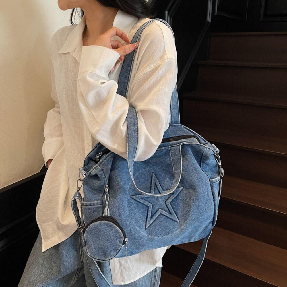 Vintage Women Tote Bags Y2k Gothic Handbag Leisure Messenger Bags Daily