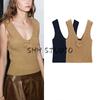 MD Summer New Arrival Women's Clothing Island Holiday Classic Style Flower V-neck Knitted Vest Sling Tops 5717824