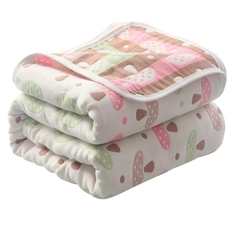 Six-Layer Pure Cotton Gauze Blanket for Summer – Baby Nap & Child's AC Cover, Gift