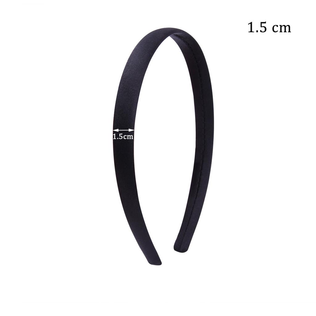 Black Simple Wide Headband Girl Women Black White  DIY Craft Material Cloth Headband Semi-finished Hair Accessories